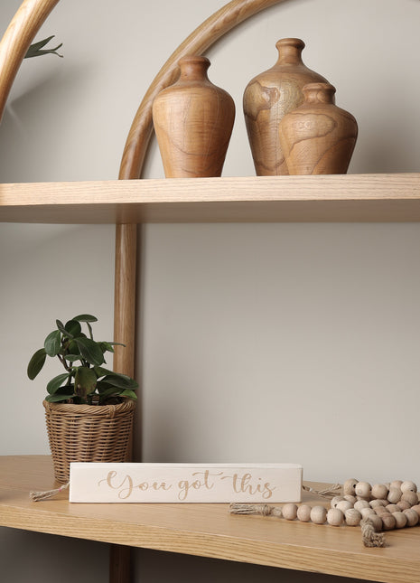 The Words Co You got this  Wood block