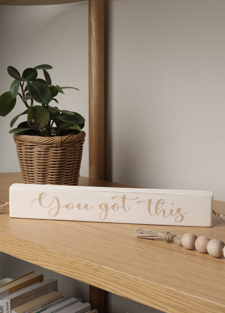 The Words Co You got this  Wood block