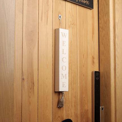 The Words Co Welcome Wood block