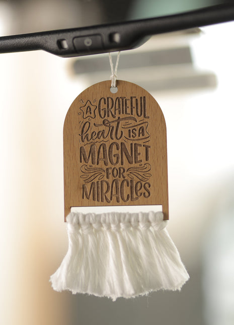 The Words Co Grateful heart Car Accessory