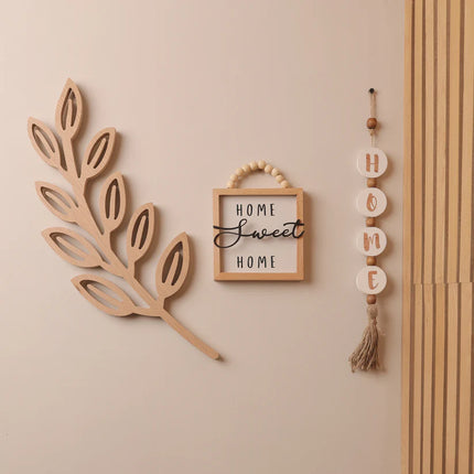 The Words Co Wooden Leaf Decor