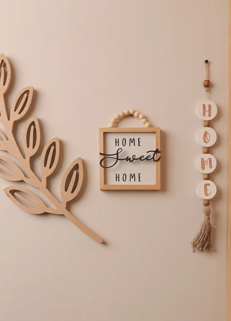 The Words Co Wooden Leaf Decor