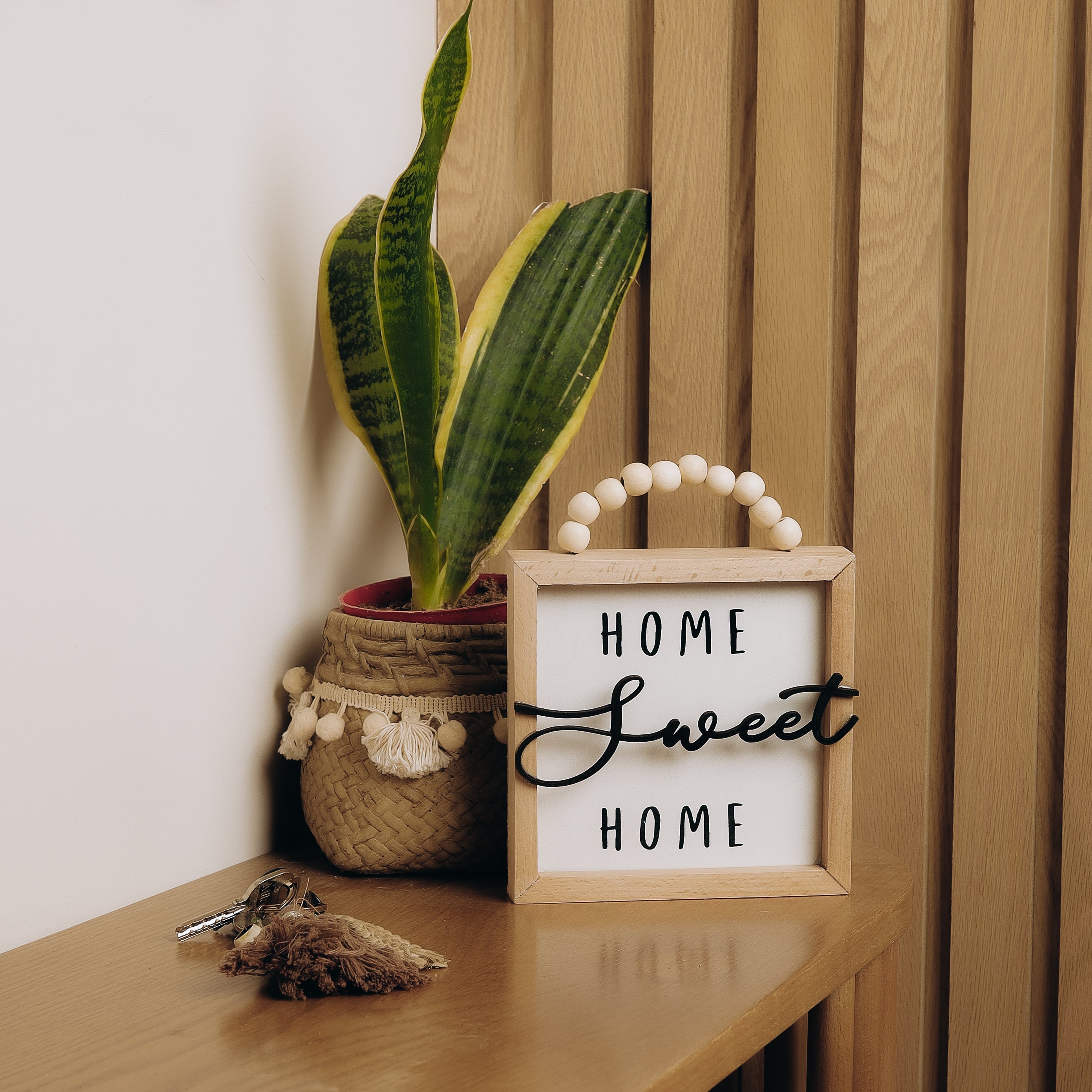 The Words Co Home Sweet Home Beaded Frame