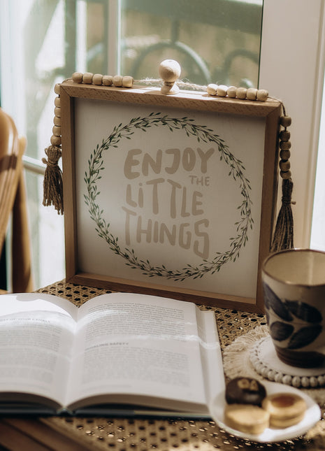 The Words Co Enjoy The little Beaded Frame