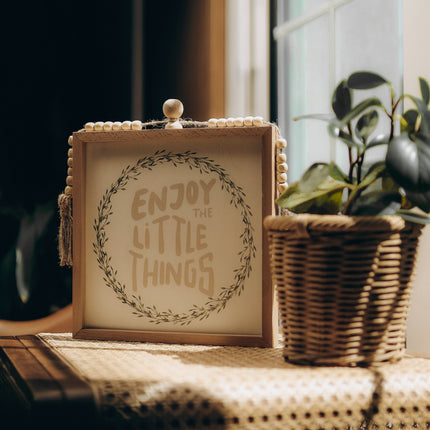 The Words Co Enjoy The little Beaded Frame