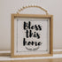 The Words Co Bless This Home Beaded Frame