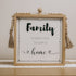 The Words Co Family Beaded Wood Frame