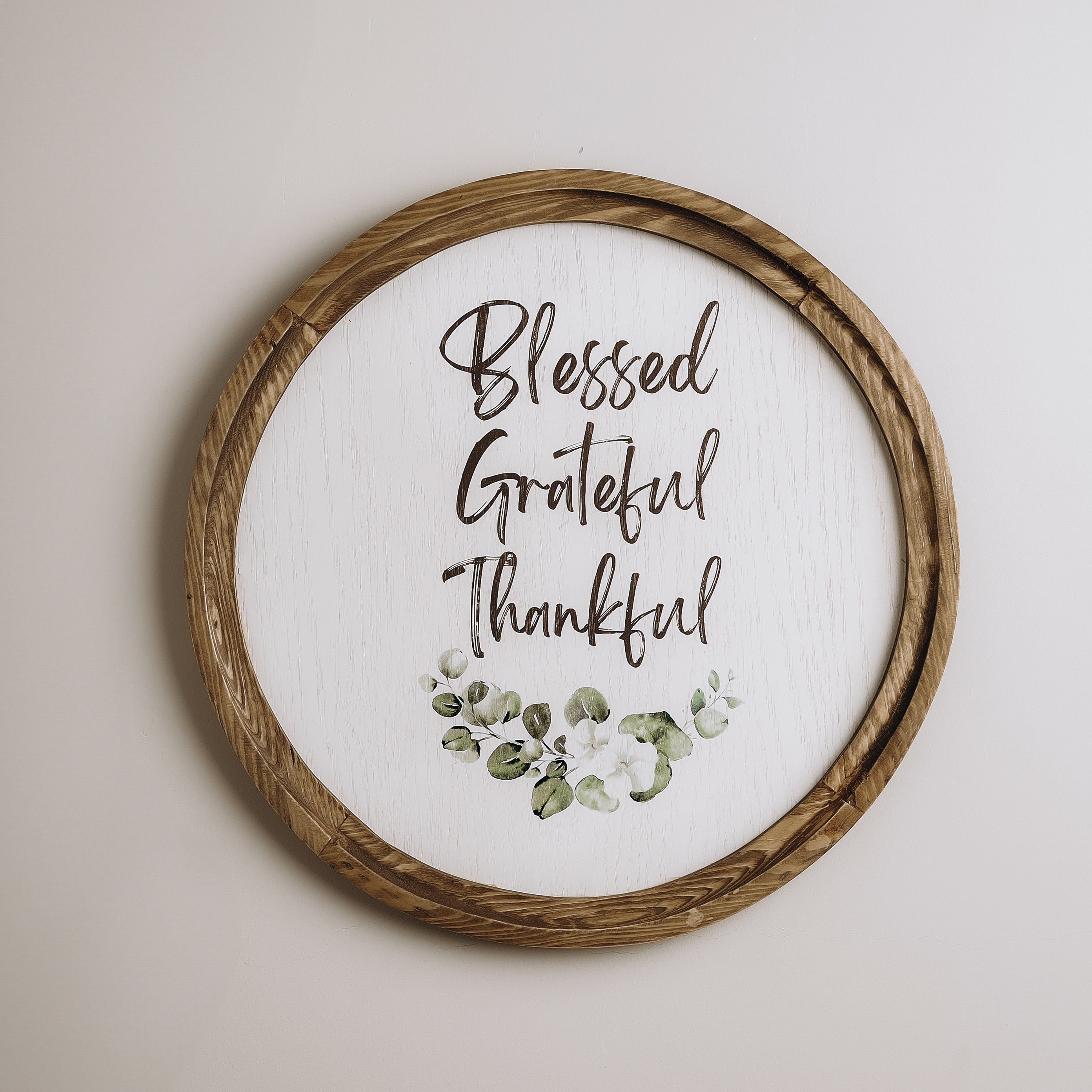 The Words Co Blessed Boho Wood Circle