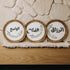The Words Co الواسع Boho Wood Circle 25 cm