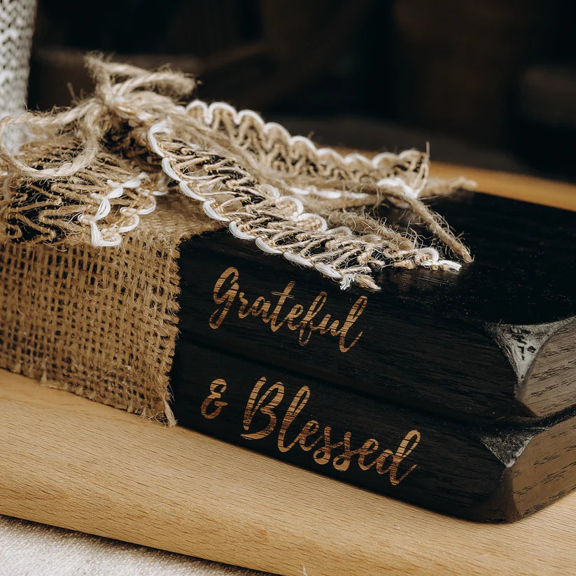 The Words Co Grateful Ribboned Black Book