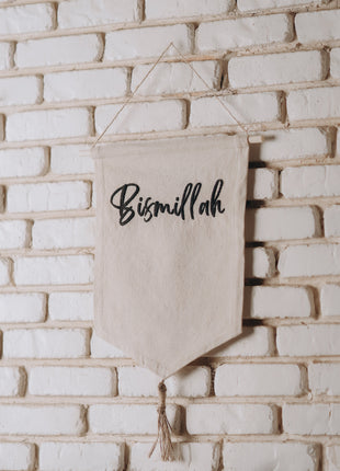 Bismillah Canvas Wall Hanging