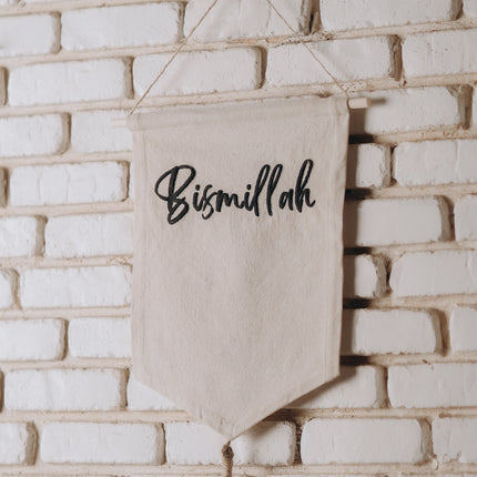 Bismillah Canvas Wall Hanging
