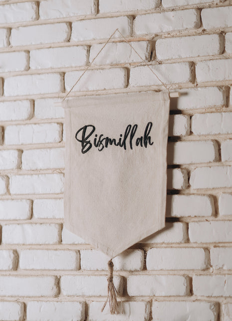 Bismillah Canvas Wall Hanging