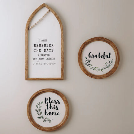 The Words Co Remember Boho Wood Decor