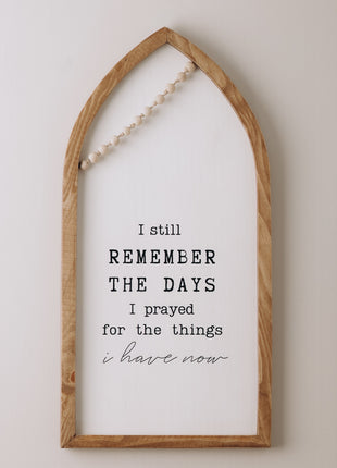 Remember Boho Wood Decor