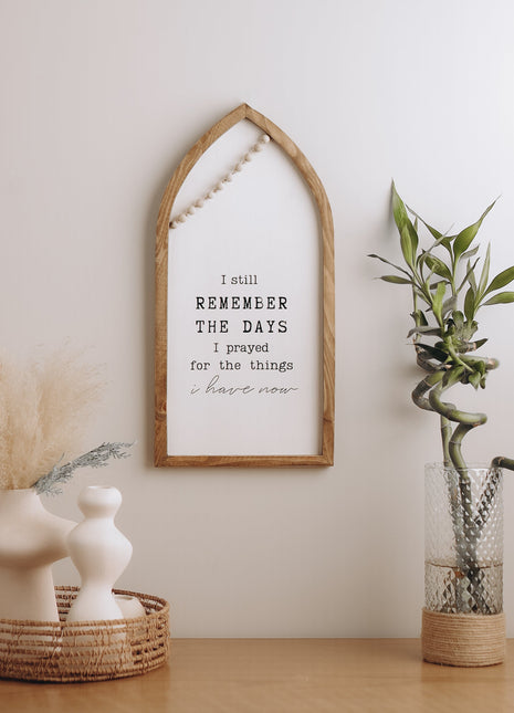 Remember Boho Wood Decor