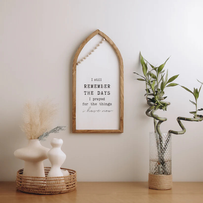 The Words Co Remember Boho Wood Decor
