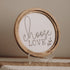 The Words Co Choose Love Boho Wood Circle