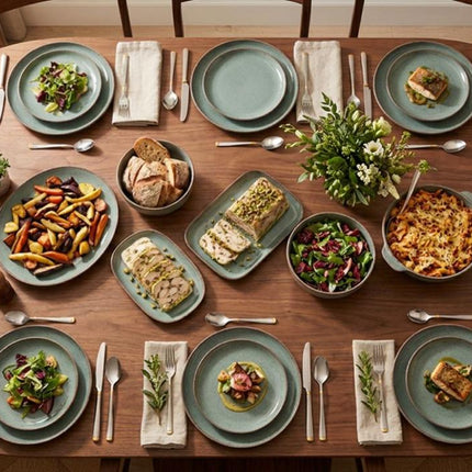 Tulu Granulated Green 24 Pcs Dinner Set