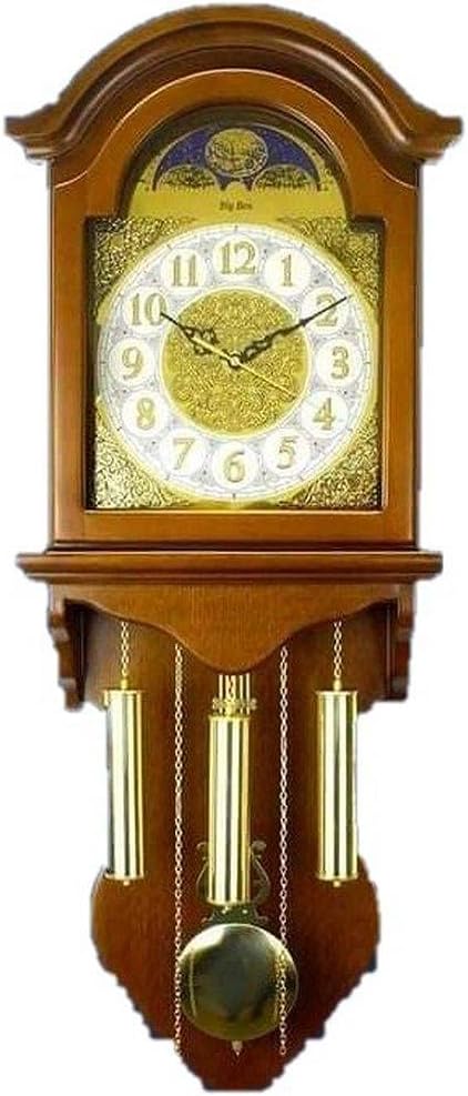 Big Ben Beechwood and Copper Wall Clock