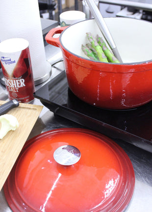 BergHoff Ron 34cmx25.5cm Cast Iron Oval Casserole Red