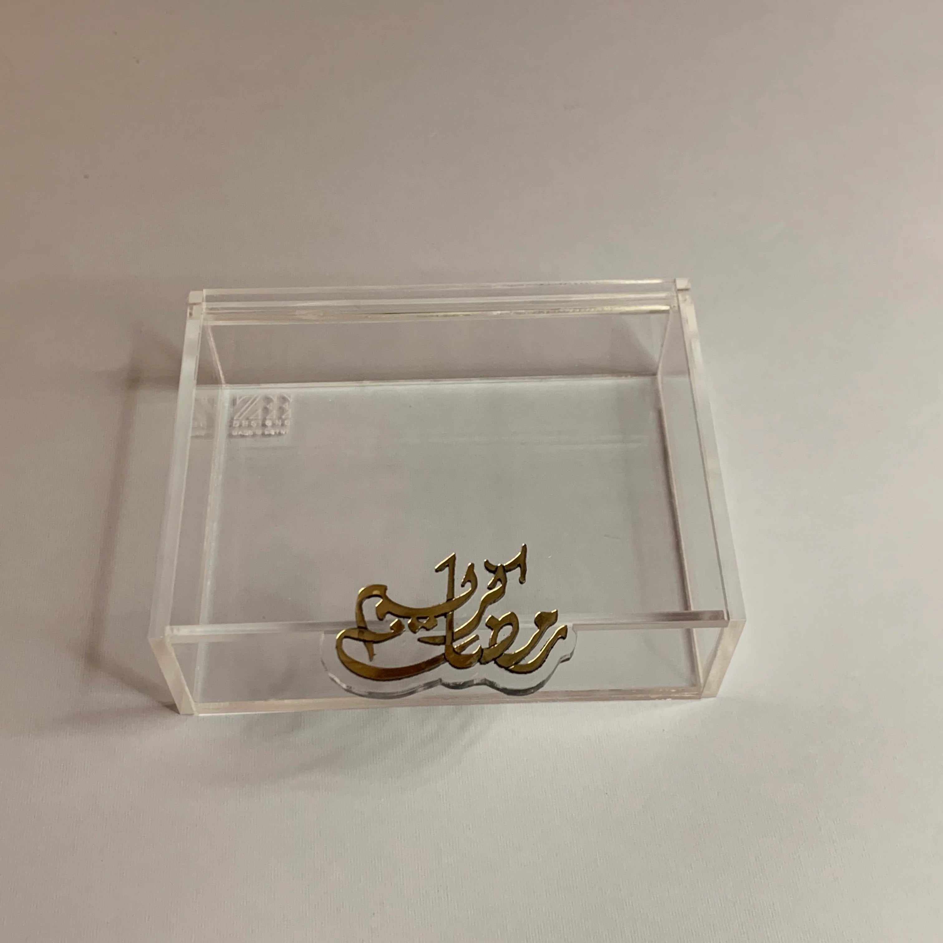 Zee Designs Plexi Glass Ramadan Kareem Boxes