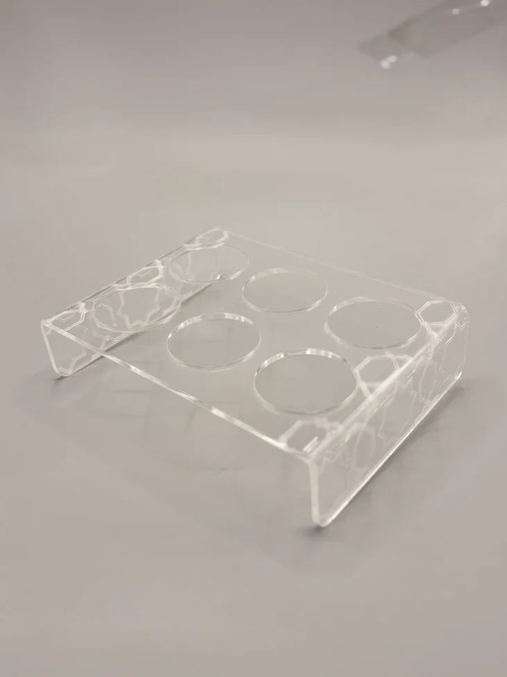 Zee Designs Plexi Glass Arabic Coffee Cup Holder