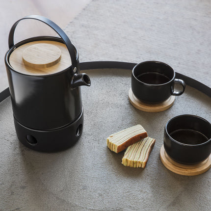 bredemeijer Tea cup Umea Set with Bamboo Coasters
