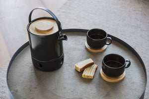 bredemeijer Tea cup Umea Set with Bamboo Coasters