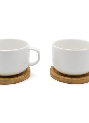 bredemeijer Tea cup Umea Set with Bamboo Coasters
