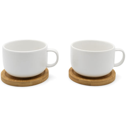 bredemeijer Tea cup Umea Set with Bamboo Coasters