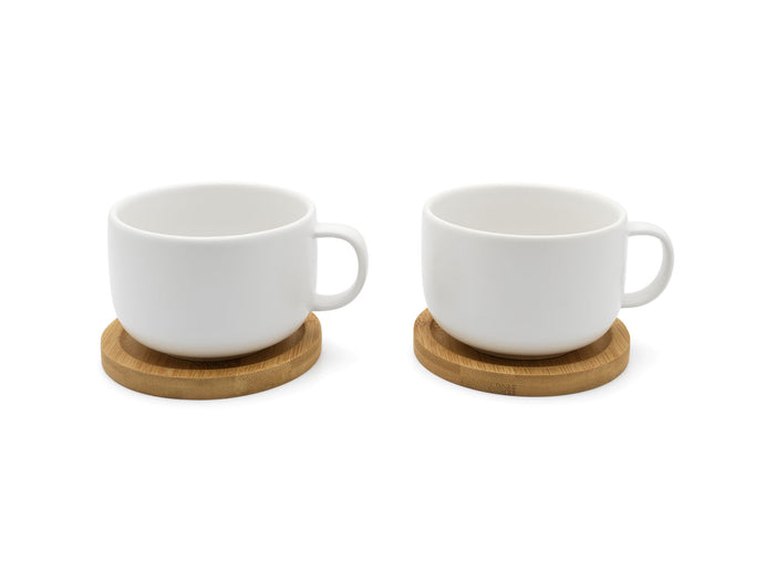 bredemeijer Tea cup Umea Set with Bamboo Coasters