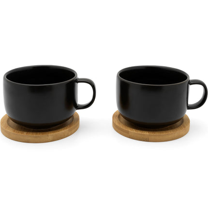 bredemeijer Tea cup Umea Set with Bamboo Coasters