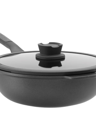 BergHoff Leo Covered Wok Pan Stone 28cm