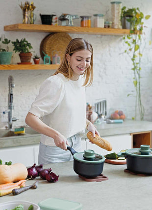 BergHoff Leo Covered Wok Pan Forest 28cm