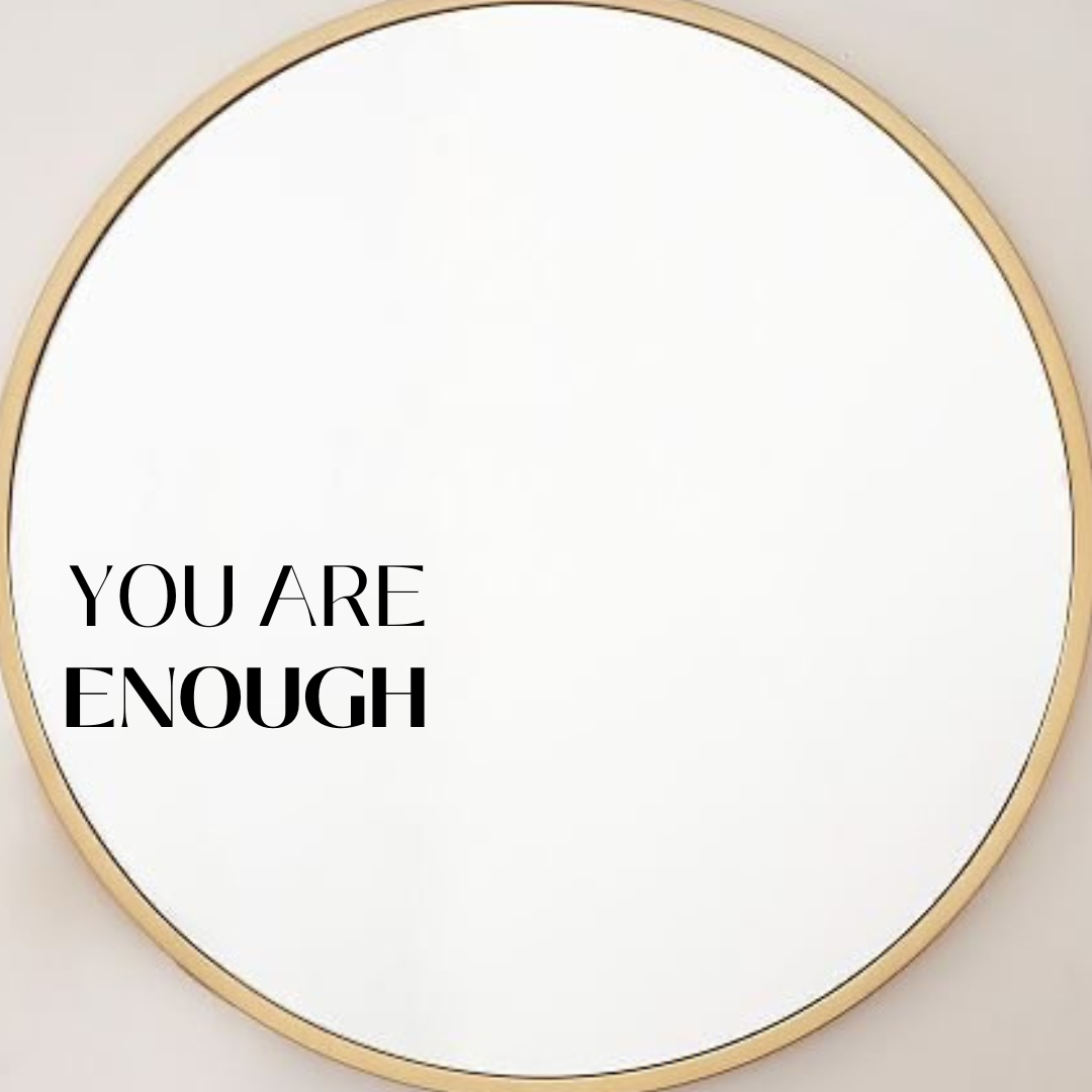 The Words Co You Are Enough Mirror Sticker