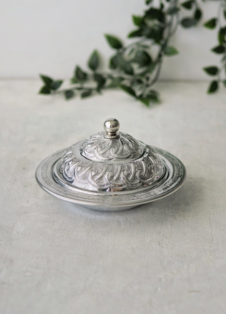 Arze Arabic Cloche Dome Platter