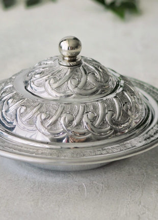 Arze Arabic Cloche Dome Platter