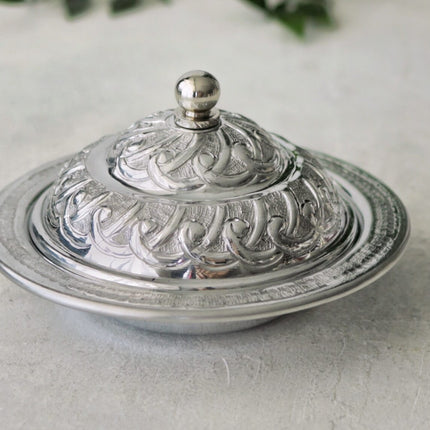 Arze Arabic Cloche Dome Platter