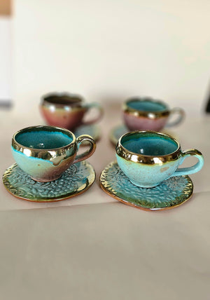 Pura Vida Artistic Set (2 Mugs & 2 Saucers)