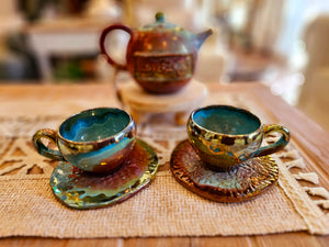 Pura Vida Artistic Set (2 Mugs & 2 Saucers)