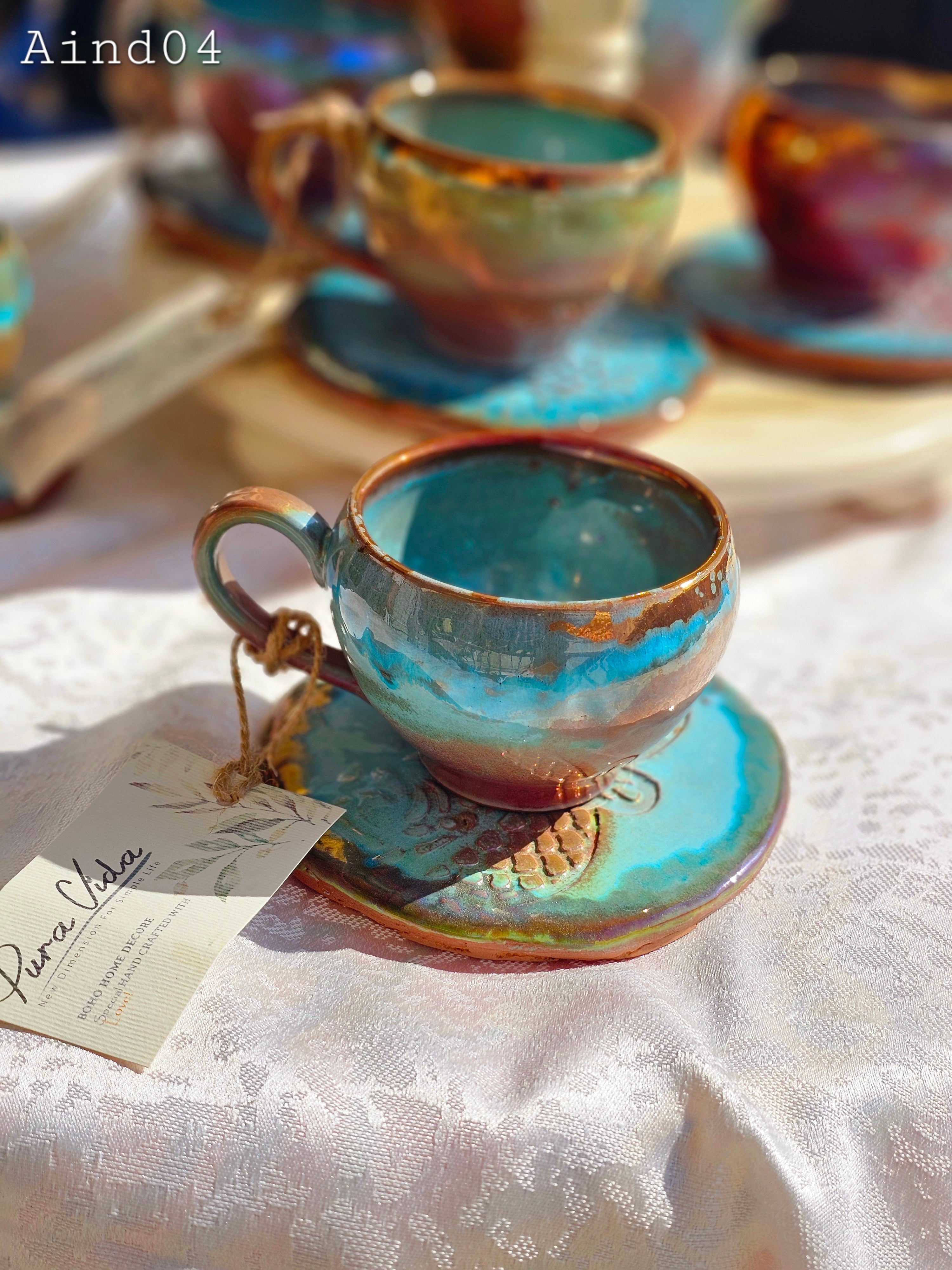 Pura Vida Artistic Set (2 Mugs & 2 Saucers)