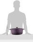 BergHoff Ron 34cmx25.5cm Cast Iron Oval Casserole Purple