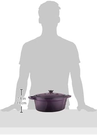 BergHoff Ron 29cmx23cm Cast Iron Oval Casserole Purple