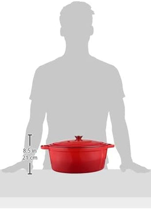 BergHoff Ron 34cmx25.5cm Cast Iron Oval Casserole Red