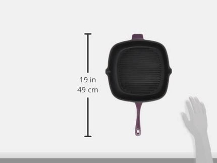 BergHoff Ron 29cmx29cm Cast Iron Grill Pan Purple