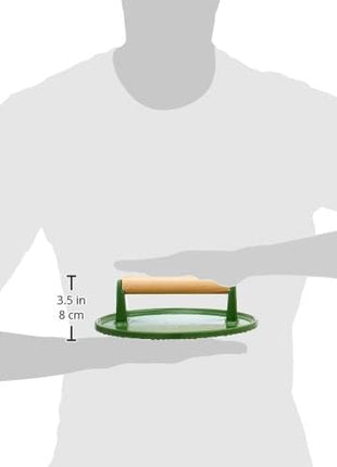 BergHoff Ron Cast Iron Steak Press Green 23cm