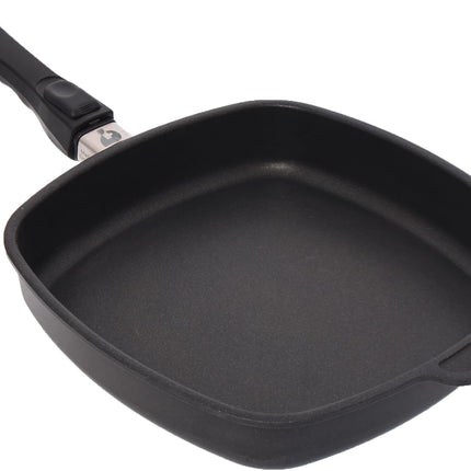 First Titanium Flat Square Pan with Removable Handle, 28 x 28 cm