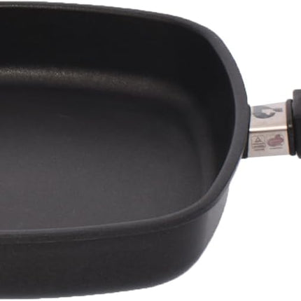 First Titanium Flat Square Pan with Removable Handle, 28 x 28 cm