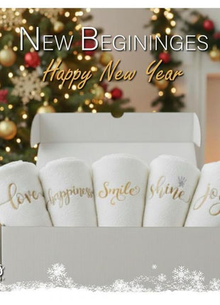 J Linens New Year Towel Set of 5
